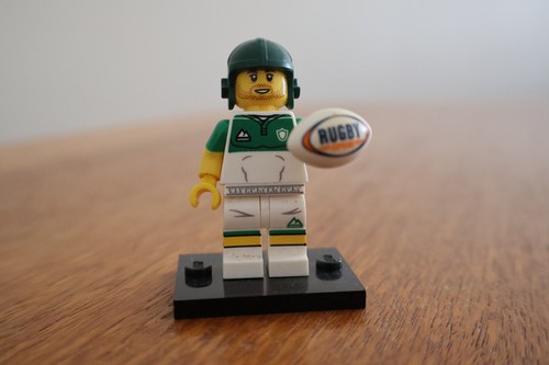 Lego minifigure rugby - rugby, player