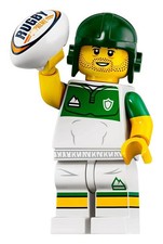 LEGO SERIES 19 RUGBY PLAYER